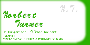 norbert turmer business card